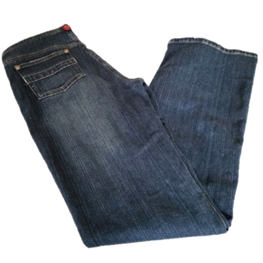 HOT KISS Vintage 90s Y2K Women's Wide Leg Denim  Low RiseJeans Size 7